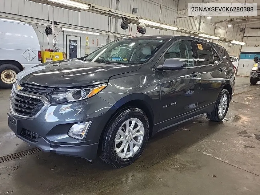 2019 Chevrolet Equinox Ls VIN: 2GNAXSEV0K6280388 Lot: 40555116