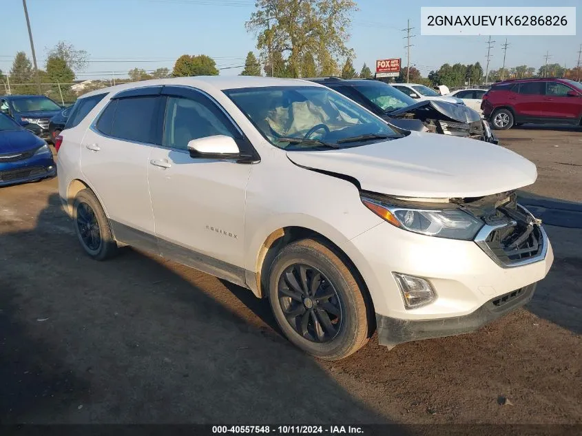 2019 Chevrolet Equinox Lt VIN: 2GNAXUEV1K6286826 Lot: 40557548