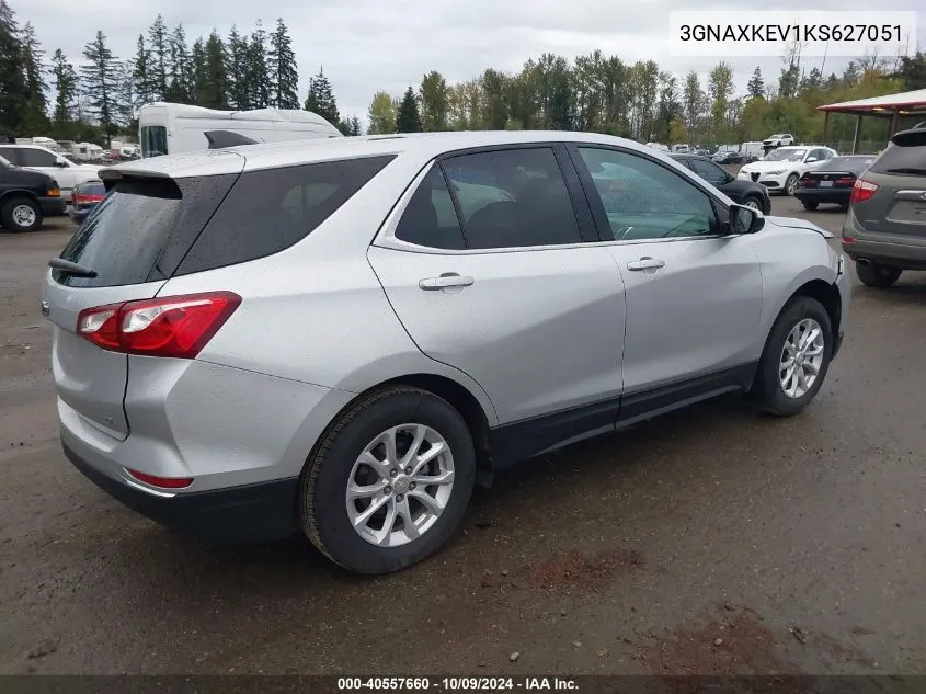 2019 Chevrolet Equinox Lt VIN: 3GNAXKEV1KS627051 Lot: 40557660