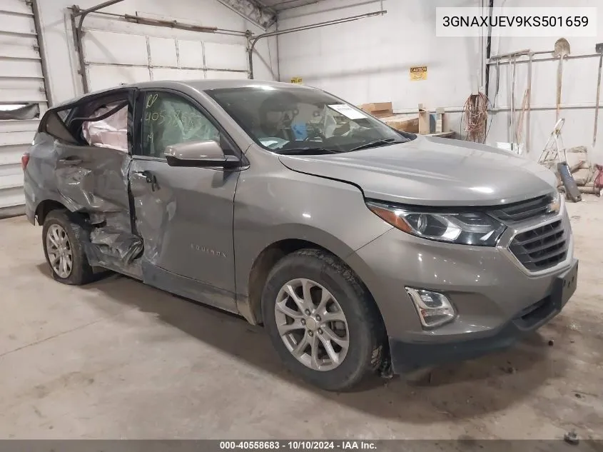 2019 Chevrolet Equinox Lt VIN: 3GNAXUEV9KS501659 Lot: 40558683