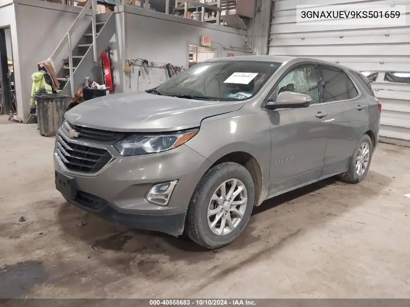 2019 Chevrolet Equinox Lt VIN: 3GNAXUEV9KS501659 Lot: 40558683