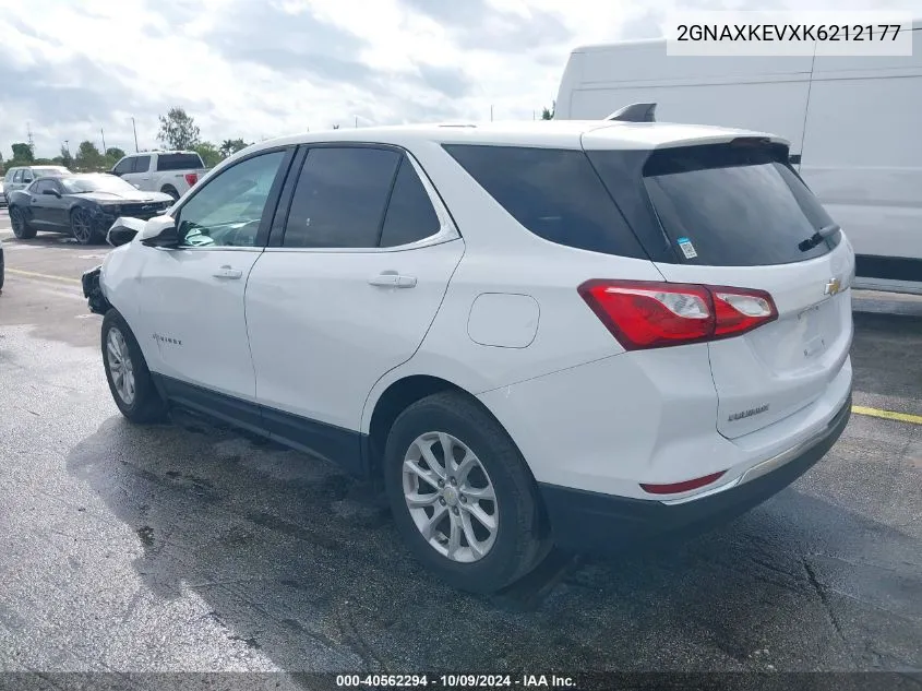 2019 Chevrolet Equinox Lt VIN: 2GNAXKEVXK6212177 Lot: 40562294