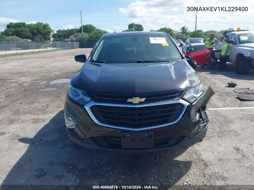 2019 Chevrolet Equinox Lt VIN: 3GNAXKEV1KL229400 Lot: 40564876