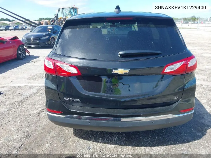 2019 Chevrolet Equinox Lt VIN: 3GNAXKEV1KL229400 Lot: 40564876