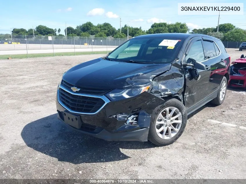 2019 Chevrolet Equinox Lt VIN: 3GNAXKEV1KL229400 Lot: 40564876