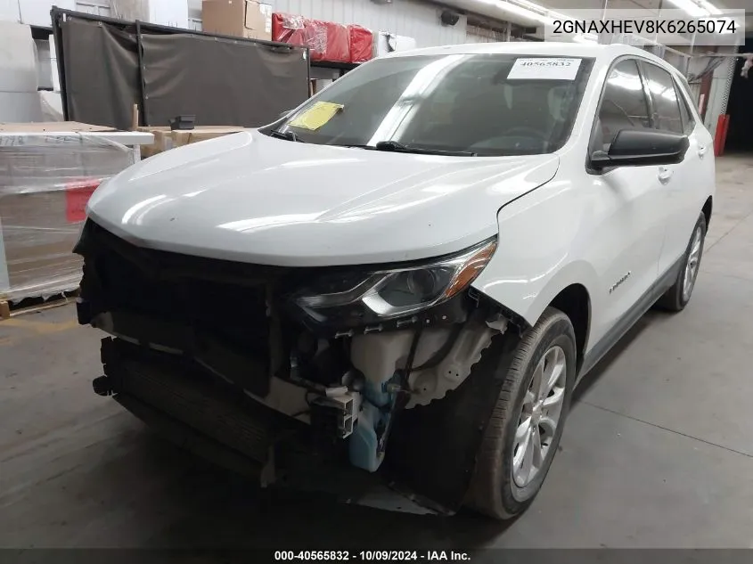 2019 Chevrolet Equinox Ls VIN: 2GNAXHEV8K6265074 Lot: 40565832