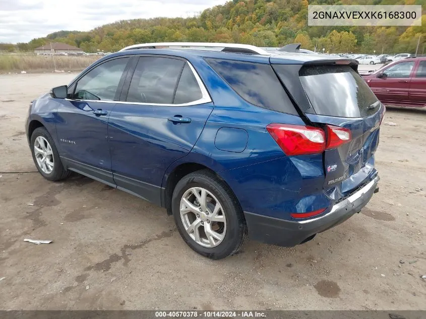 2019 Chevrolet Equinox Lt VIN: 2GNAXVEXXK6168300 Lot: 40570378