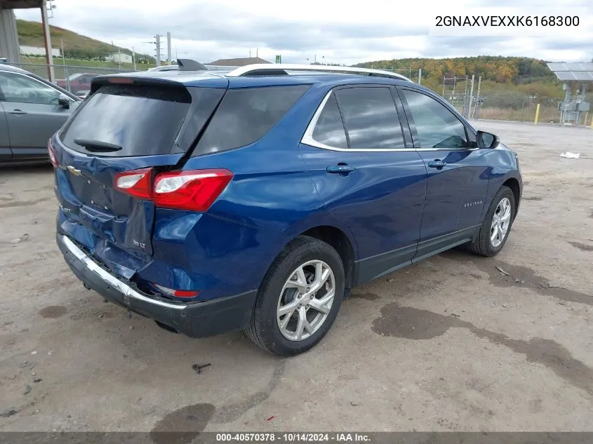 2019 Chevrolet Equinox Lt VIN: 2GNAXVEXXK6168300 Lot: 40570378