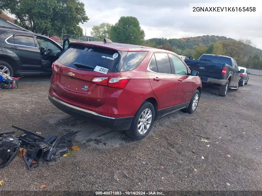 2019 Chevrolet Equinox Lt VIN: 2GNAXKEV1K6165458 Lot: 40571083