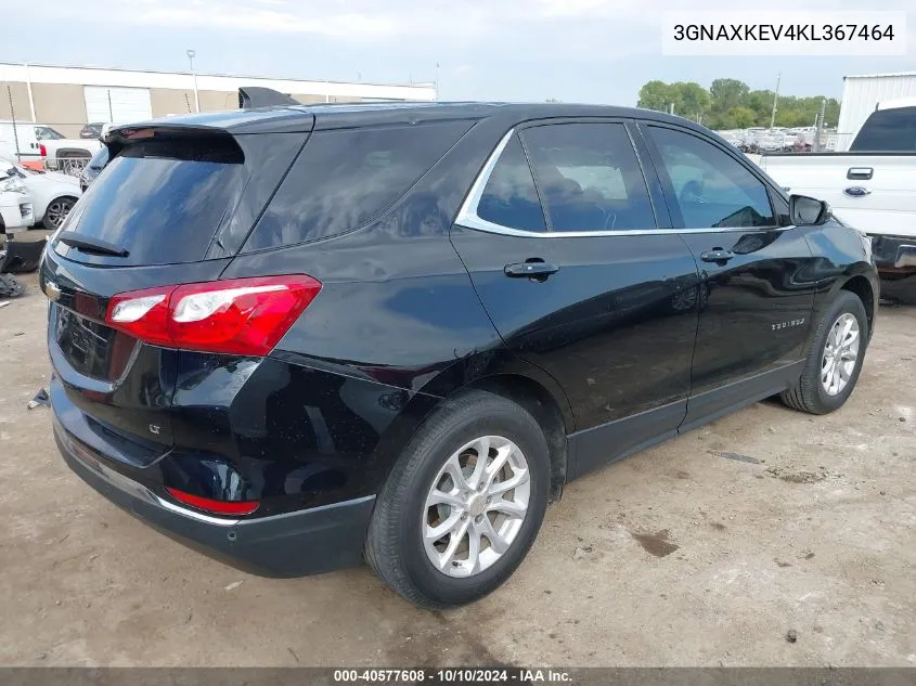 2019 Chevrolet Equinox Lt VIN: 3GNAXKEV4KL367464 Lot: 40577608