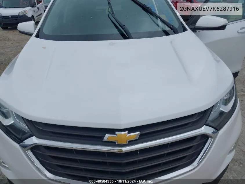 2019 Chevrolet Equinox Lt VIN: 2GNAXUEV7K6287916 Lot: 40584935