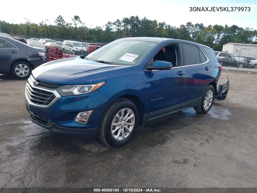 2019 Chevrolet Equinox Lt VIN: 3GNAXJEV5KL379973 Lot: 40585180