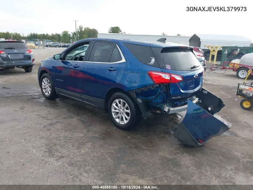 2019 Chevrolet Equinox Lt VIN: 3GNAXJEV5KL379973 Lot: 40585180