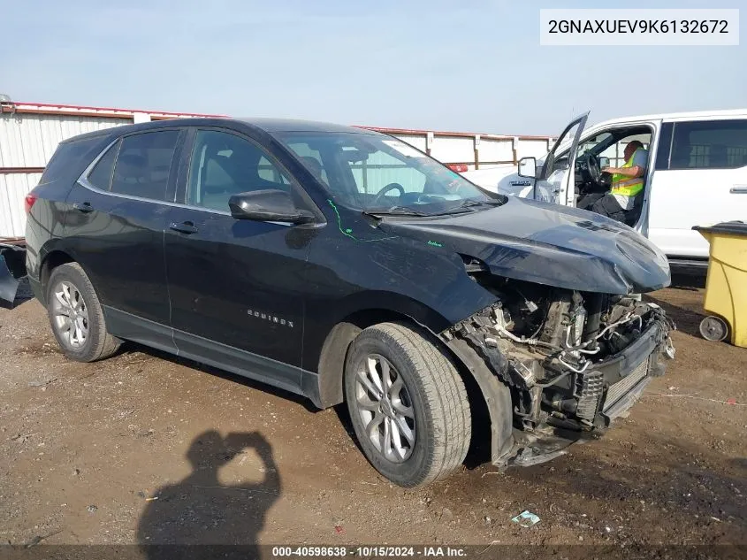 2019 Chevrolet Equinox Lt VIN: 2GNAXUEV9K6132672 Lot: 40598638