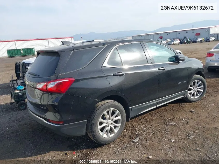 2019 Chevrolet Equinox Lt VIN: 2GNAXUEV9K6132672 Lot: 40598638