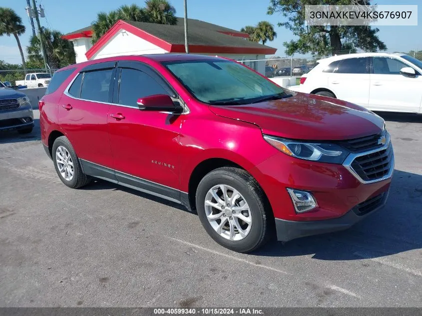 2019 Chevrolet Equinox Lt VIN: 3GNAXKEV4KS676907 Lot: 40599340