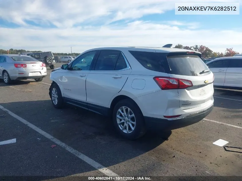 2019 Chevrolet Equinox Lt VIN: 2GNAXKEV7K6282512 Lot: 40602841