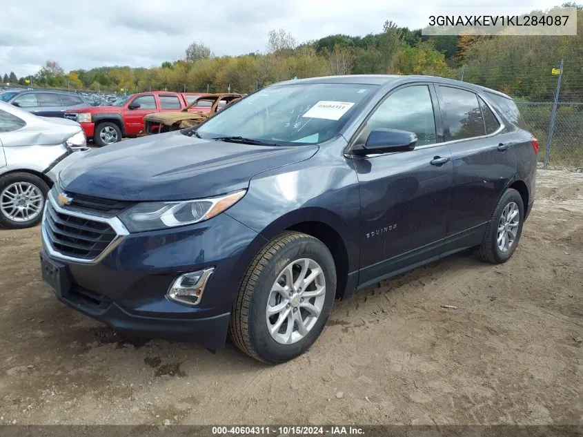 2019 Chevrolet Equinox Lt VIN: 3GNAXKEV1KL284087 Lot: 40604311