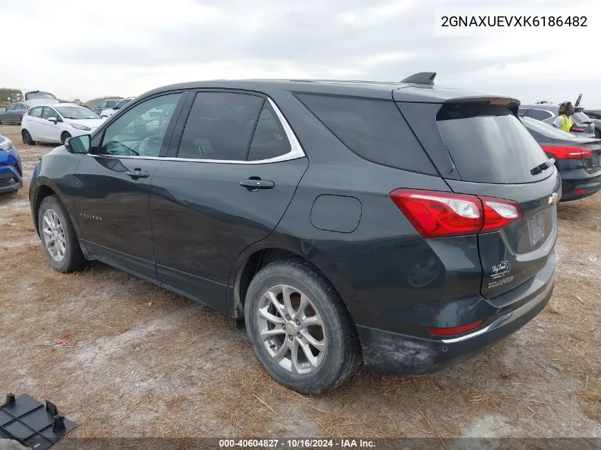 2019 Chevrolet Equinox Lt VIN: 2GNAXUEVXK6186482 Lot: 40604827