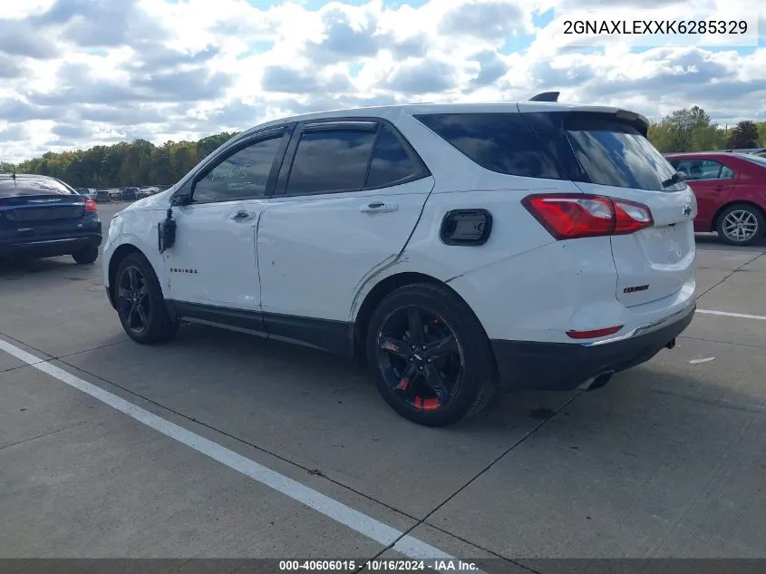 2019 Chevrolet Equinox Lt VIN: 2GNAXLEXXK6285329 Lot: 40606015