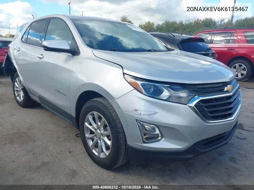 2019 Chevrolet Equinox Lt VIN: 2GNAXKEV6K6135467 Lot: 40606332