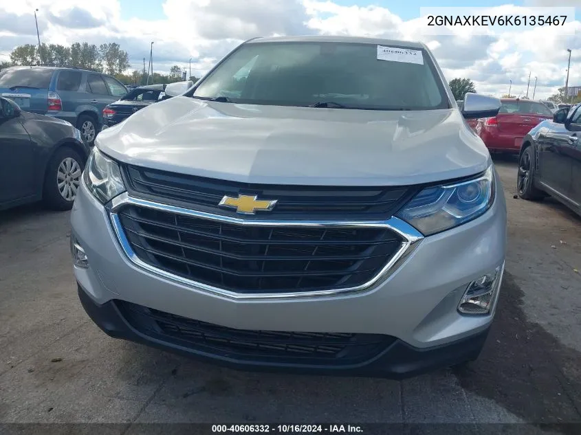 2019 Chevrolet Equinox Lt VIN: 2GNAXKEV6K6135467 Lot: 40606332