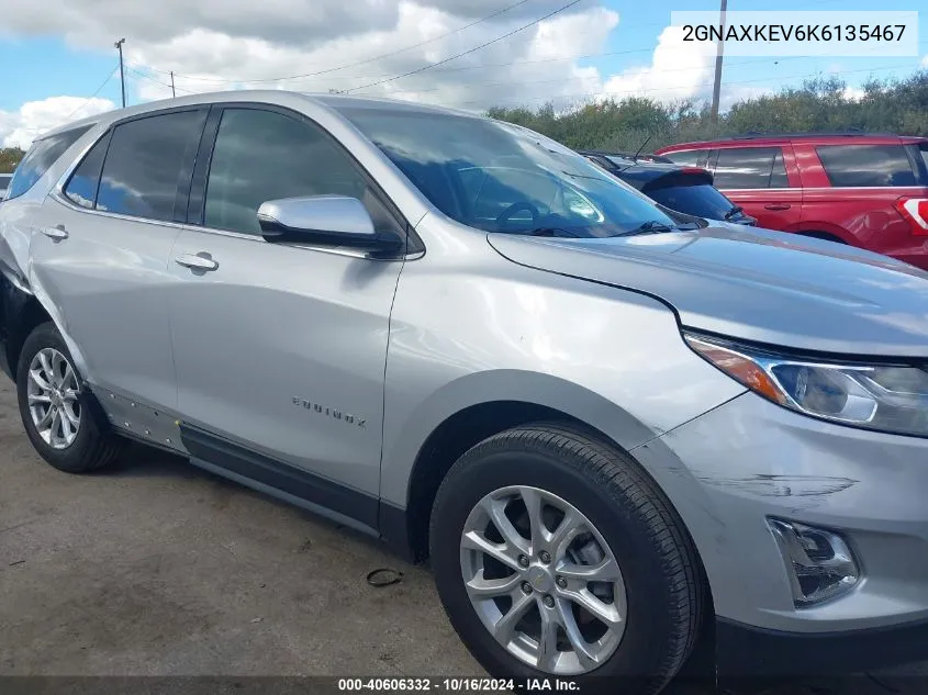 2019 Chevrolet Equinox Lt VIN: 2GNAXKEV6K6135467 Lot: 40606332