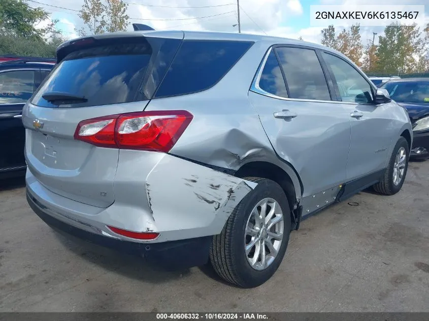 2019 Chevrolet Equinox Lt VIN: 2GNAXKEV6K6135467 Lot: 40606332