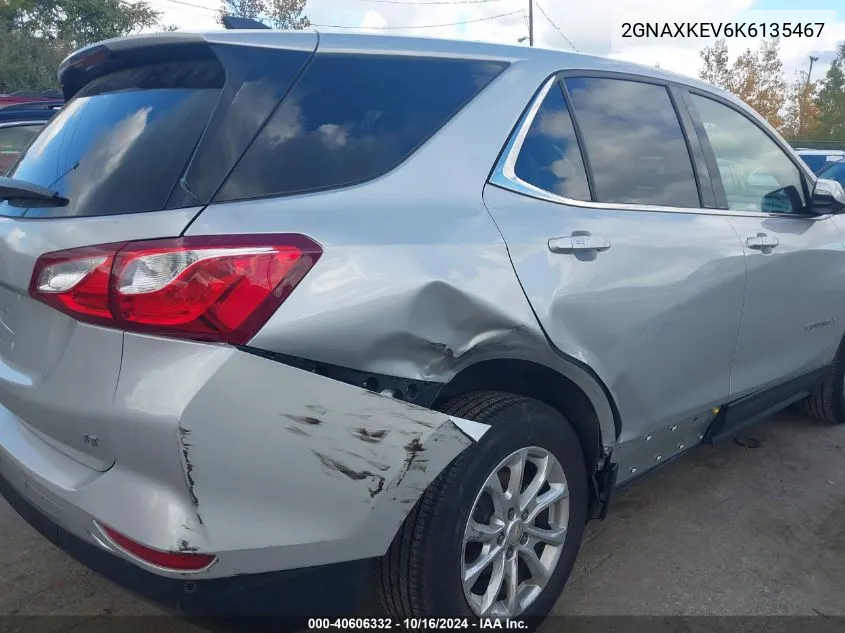 2019 Chevrolet Equinox Lt VIN: 2GNAXKEV6K6135467 Lot: 40606332