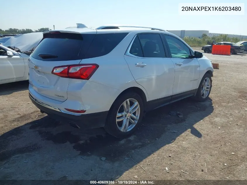 2019 Chevrolet Equinox Premier VIN: 2GNAXPEX1K6203480 Lot: 40609388