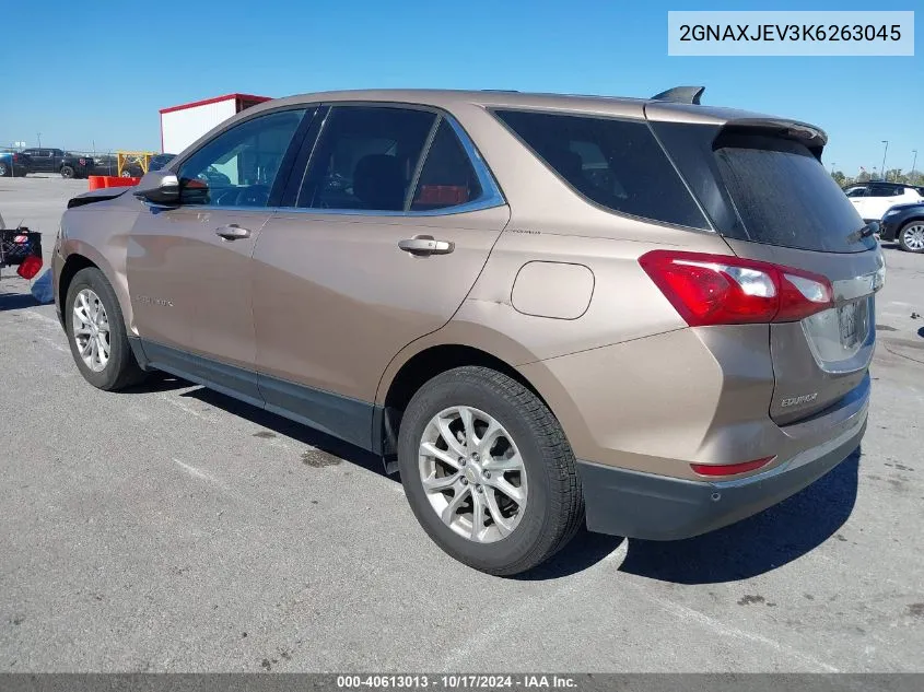 2019 Chevrolet Equinox Lt VIN: 2GNAXJEV3K6263045 Lot: 40613013