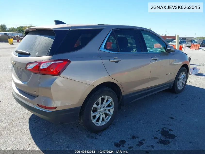 2019 Chevrolet Equinox Lt VIN: 2GNAXJEV3K6263045 Lot: 40613013