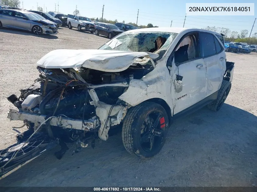 2019 Chevrolet Equinox Lt VIN: 2GNAXVEX7K6184051 Lot: 40617692