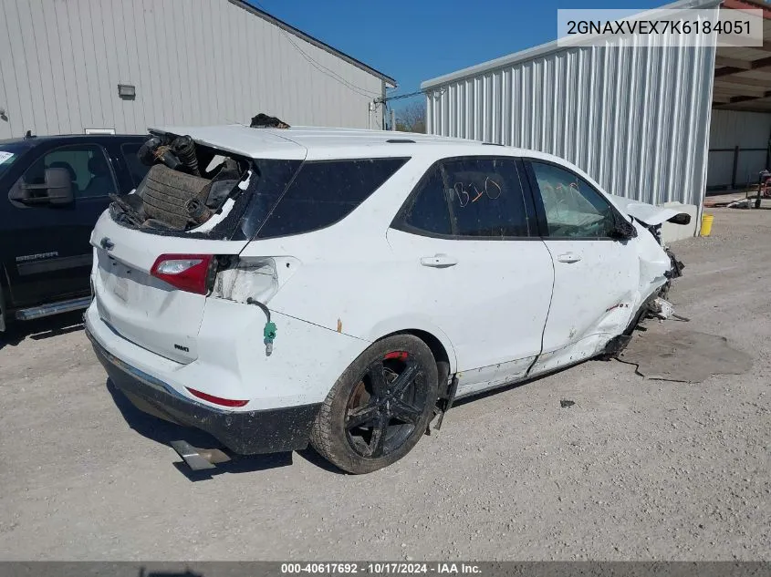 2019 Chevrolet Equinox Lt VIN: 2GNAXVEX7K6184051 Lot: 40617692