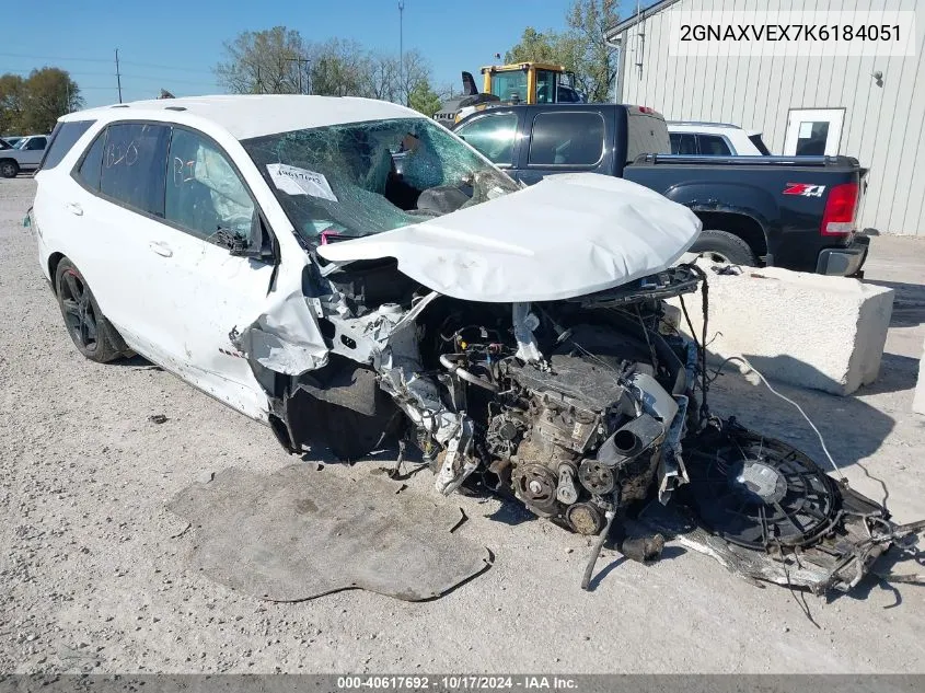 2019 Chevrolet Equinox Lt VIN: 2GNAXVEX7K6184051 Lot: 40617692