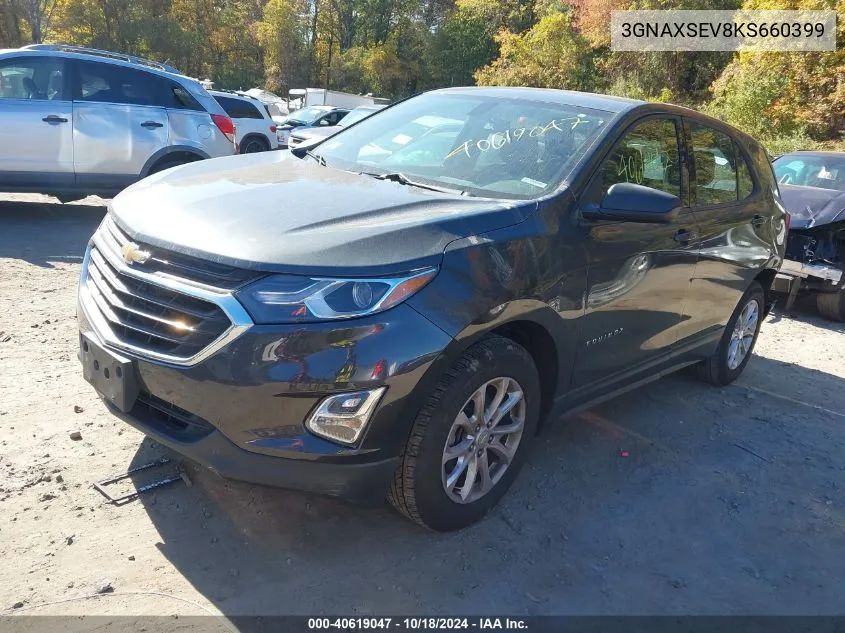 2019 Chevrolet Equinox Ls VIN: 3GNAXSEV8KS660399 Lot: 40619047