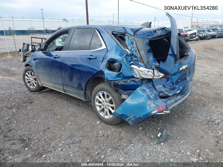 3GNAXUEV1KL354280 2019 Chevrolet Equinox Lt