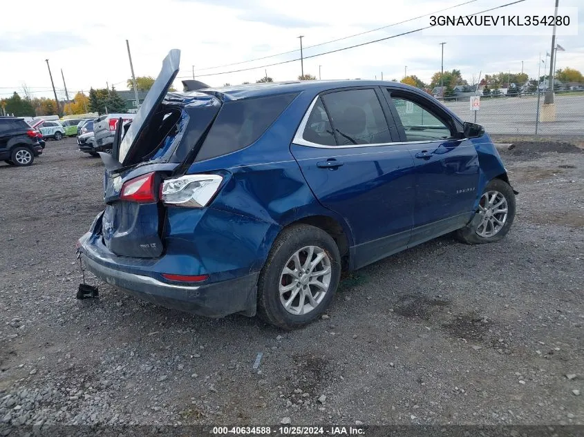 2019 Chevrolet Equinox Lt VIN: 3GNAXUEV1KL354280 Lot: 40634588