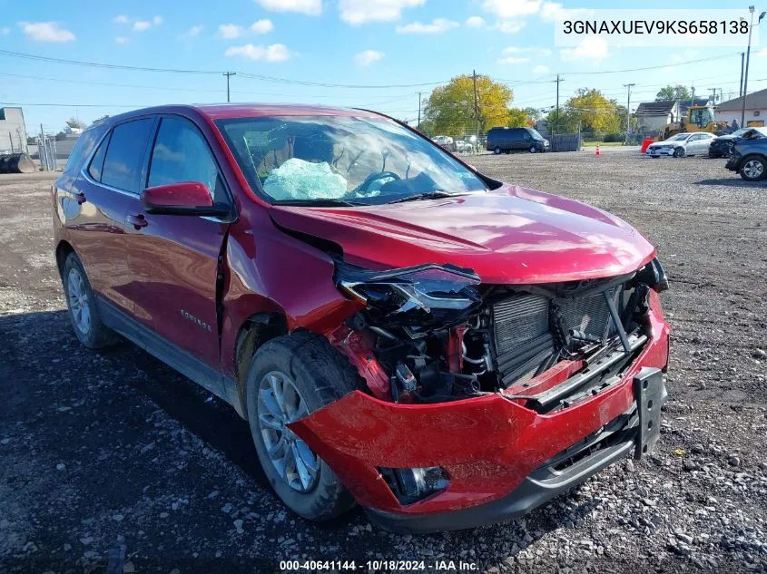 2019 Chevrolet Equinox Lt VIN: 3GNAXUEV9KS658138 Lot: 40641144