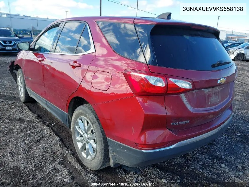 2019 Chevrolet Equinox Lt VIN: 3GNAXUEV9KS658138 Lot: 40641144