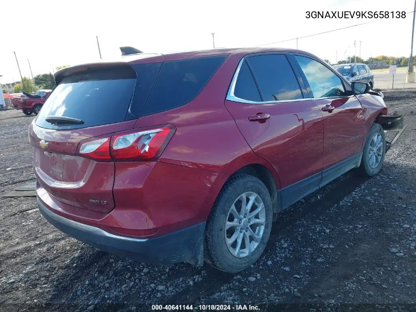 2019 Chevrolet Equinox Lt VIN: 3GNAXUEV9KS658138 Lot: 40641144