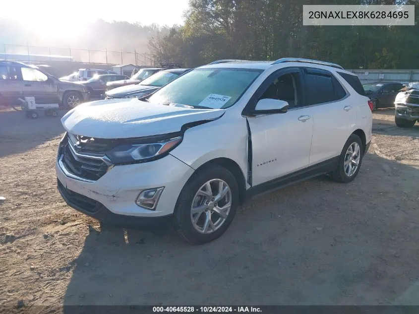 2019 Chevrolet Equinox Lt VIN: 2GNAXLEX8K6284695 Lot: 40645528