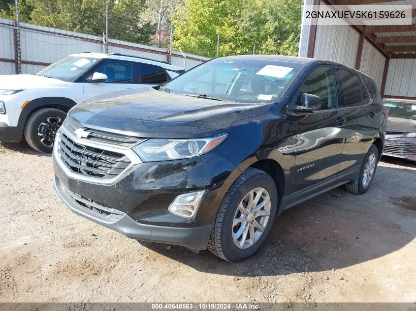 2019 Chevrolet Equinox Lt VIN: 2GNAXUEV5K6159626 Lot: 40648563