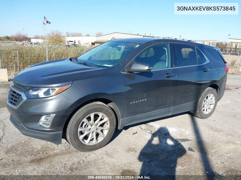 2019 Chevrolet Equinox Lt VIN: 3GNAXKEV8KS573845 Lot: 40650218