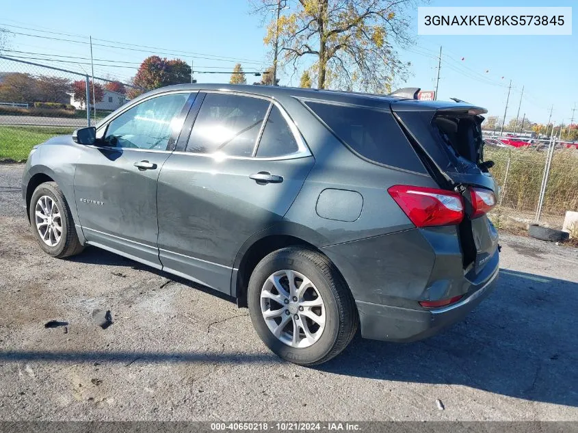 2019 Chevrolet Equinox Lt VIN: 3GNAXKEV8KS573845 Lot: 40650218