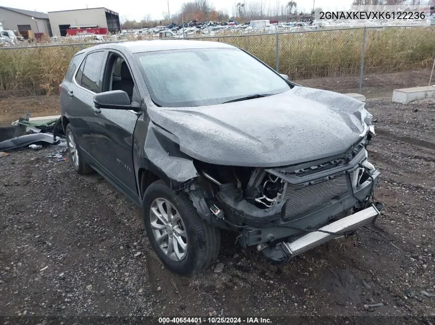 2019 Chevrolet Equinox Lt VIN: 2GNAXKEVXK6122236 Lot: 40654401