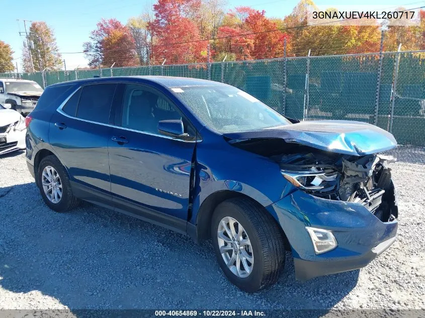 2019 Chevrolet Equinox Lt VIN: 3GNAXUEV4KL260717 Lot: 40654869