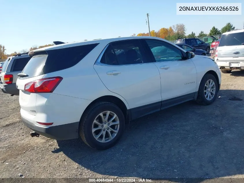 2019 Chevrolet Equinox Lt VIN: 2GNAXUEVXK6266526 Lot: 40654944