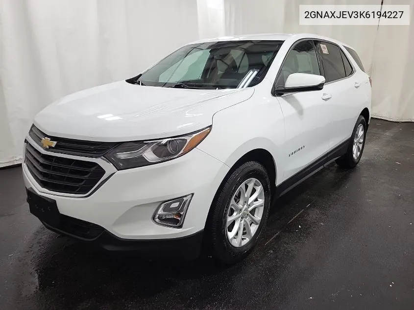 2019 Chevrolet Equinox Lt VIN: 2GNAXJEV3K6194227 Lot: 40659292