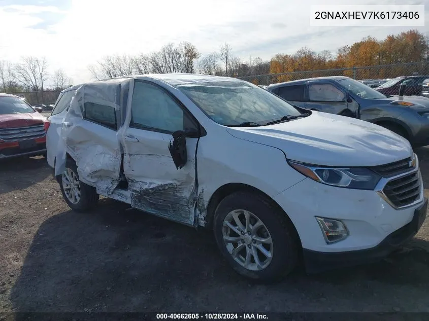 2019 Chevrolet Equinox Ls VIN: 2GNAXHEV7K6173406 Lot: 40662605